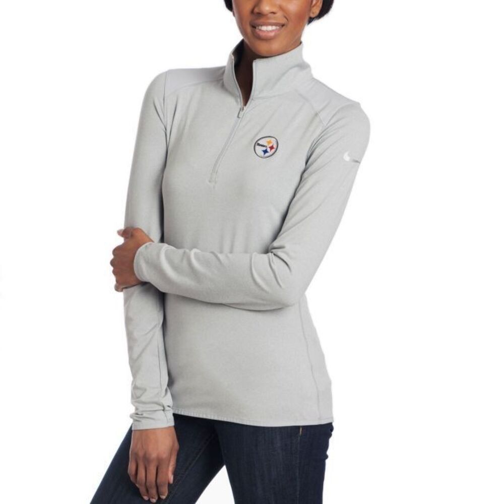 Pittsburgh steelers Nike lucky Azalea 2.0 1/2 zip top gray women’s XL